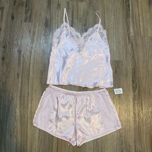 NWT In Bloom by Jonquil Love Me Now Satin Cami Short Set Pajamas Size Medium New